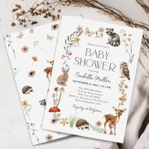 Bosbossen Baby shower Invitation