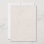 Bosbossen Baby shower Invitation Kaart (Achterkant)