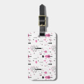 Bosbossen Beer Bijenhoning Bagagelabel (Voorkant verticaal)