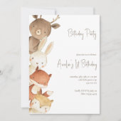 Bosbossen - Birthday-uitnodiging Kaart (Voorkant)