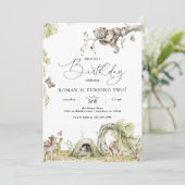 Bosbossen - Birthday-uitnodiging Kaart (Staand voorkant)