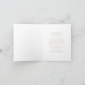 Bosbossen Dieren Genderneutraal Baby shower Bedankkaart (Binnen)