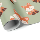 Bosbossen Dieren vossendieren Cadeaupapier (Rol Hoek)