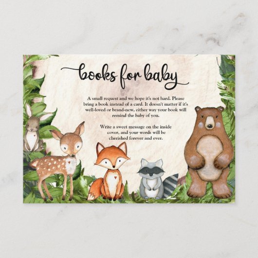 Bosbossen groenbossen met schoorsteenhouten spleet informatiekaartje (Voorkant)