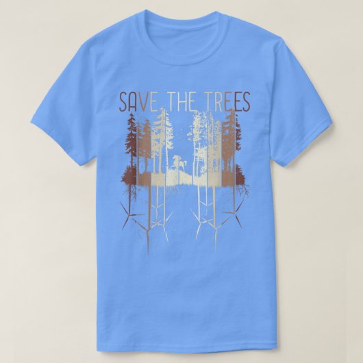Bosbossen Natuur Conservation Wind t T-shirt (Design voorkant)