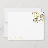 Bosbossen Rings Summer/Spring Wedding Bedankkaart (Voorkant)