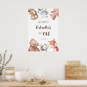 Bosbossen verjaardagsverwelkombord poster (Keuken)