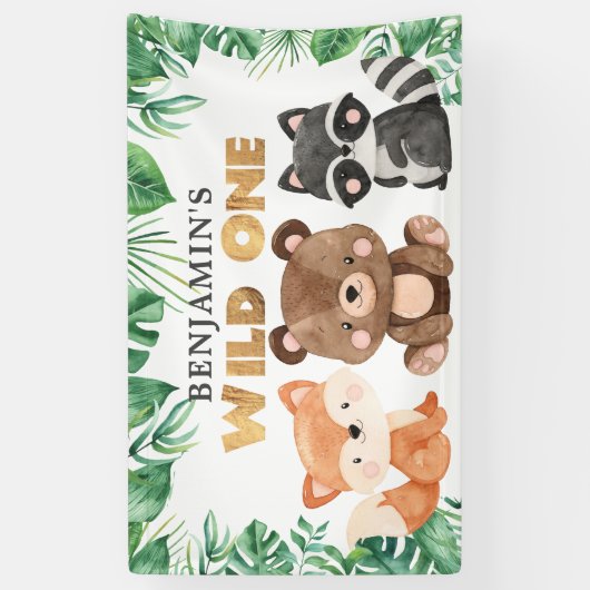 Bosbossen Wilde eenjarige zondagstanner Spandoek (Verticaal)