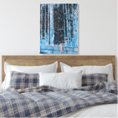 Bosbouw 4 uur daglicht 2009 canvas afdruk (Insitu (Slaapkamer))