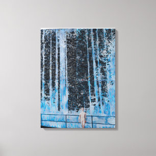 Bosbouw 4 uur daglicht 2009 canvas afdruk