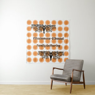 Bosbouw - Banner voor het verzamelen van familiele Wandkleed