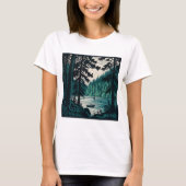 Bosbouw Bossen Natuur  noordelijk landschap T-shirt (Voorkant)