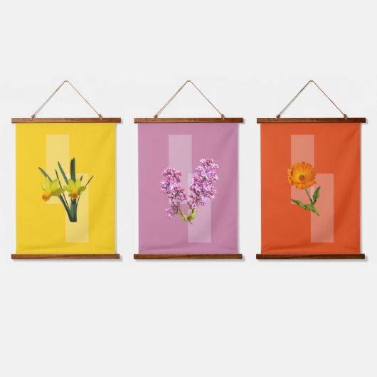 Bosbouw - botanische Afbeeldingen Hangend Wandkleed (Driedubbel)