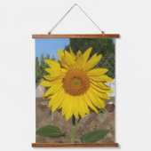 Bosbouw (Bovenkant hout) - Zonnebloem Hangend Wandkleed (Voorkant 2)