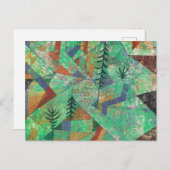 Bosbouw door Paul Klee Briefkaart (Voorkant / Achterkant)