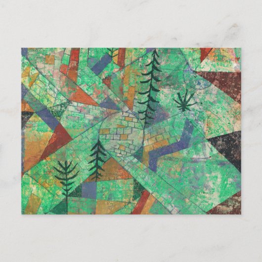 Bosbouw door Paul Klee Briefkaart (Voorkant)