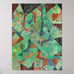 Bosbouw door Paul Klee Poster