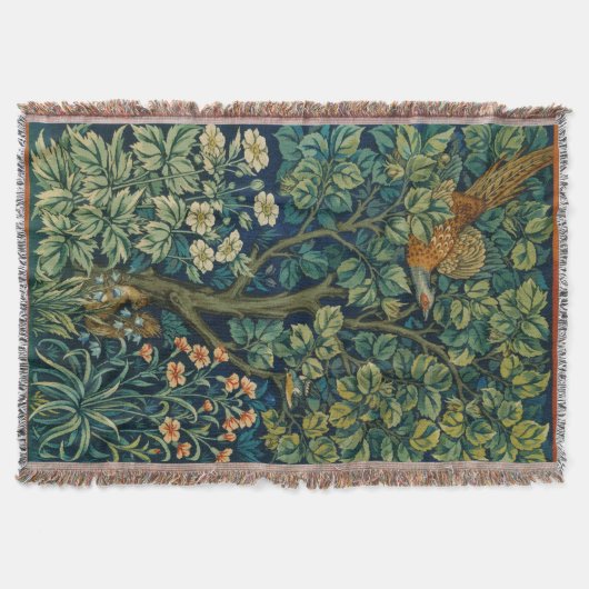 Bosbouw, fazant, eekhoorn, vogel deken (Voorkant)