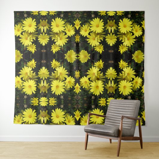 Bosbouw - Gele Dagen Wandkleed (In Situ (horizontaal))