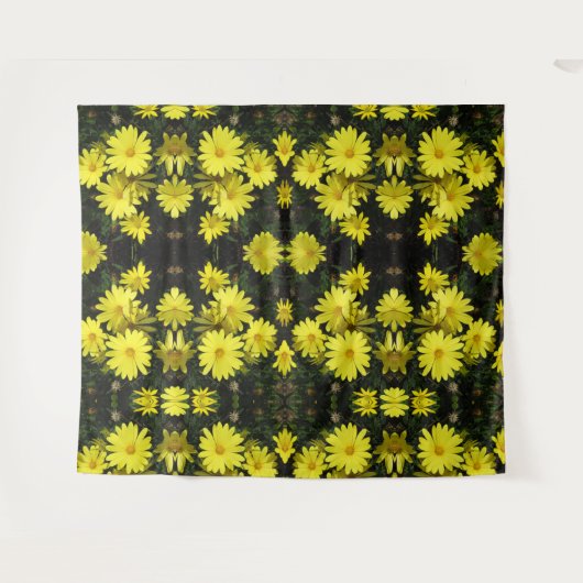 Bosbouw - Gele Dagen Wandkleed (Voorkant (horizontaal))