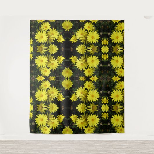 Bosbouw - Gele Dagen Wandkleed (Voorkant)