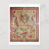Bosbouw in de vroege Rococo-stijl met riemen en ri Briefkaart (Voorkant)