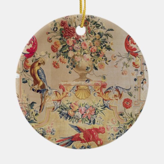 Bosbouw in de vroege Rococo-stijl met riemen en ri Keramisch Ornament (Voorkant)