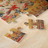 Bosbouw, jaren 1720 (textiel) legpuzzel (Zijkant)