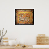 Bosbouw, jaren 1720 (textiel) poster (Keuken)