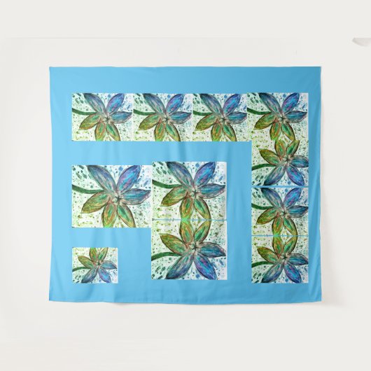 Bosbouw Lilium orientalis Wandkleed (Voorkant (horizontaal))