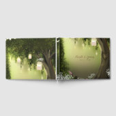 Bosbouw Mason Jar Lights Floral Wedding Gastenboek (Volledig)