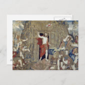 Bosbouw met de weergave van het herstel van de Chr Briefkaart (Voorkant / Achterkant)