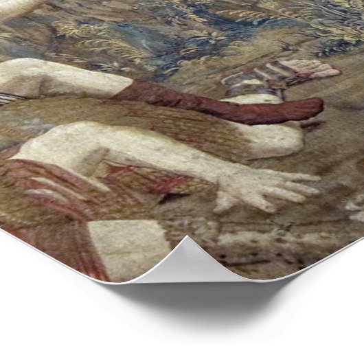 Bosbouw met de weergave van het herstel van de Chr Poster (Hoek)