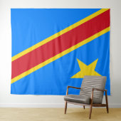 Bosbouw onder de vlag van de Democratische Republi Wandkleed (In Situ (horizontaal))