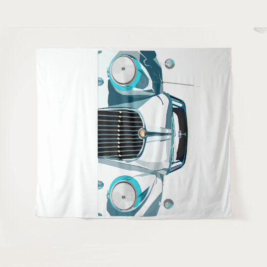 Bosbouw op pieptoon wandkleed (Voorkant (horizontaal))