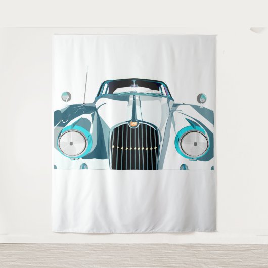 Bosbouw op pieptoon wandkleed (Voorkant)