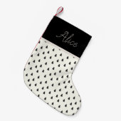 Bosbouw Pine Forest ⎢ Monogram kerstmis stoppen Kleine Kerstsok (Voorkant (Hangend))