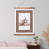 Bosbouw - Spaans kasteel Hangend Wandkleed (Slaapkamer)