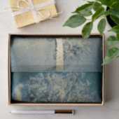  bosbouw tegen grijze hemel tissuepapier (Geschenk)