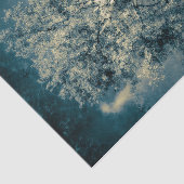  bosbouw tegen grijze hemel tissuepapier (Detail)