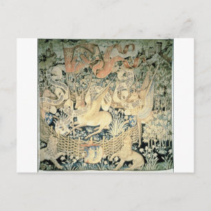 Bosbouw van de scharnieren door Jean Fouquet Briefkaart