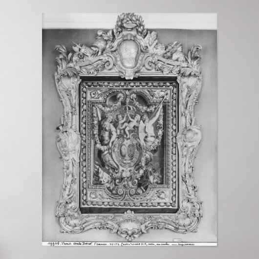 Bosbouw van wapenschilden van de Franse Koninklijk Poster (Voorkant)