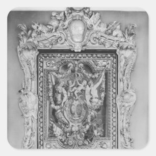 Bosbouw van wapenschilden van de Franse Koninklijk Vierkante Sticker