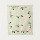 Bosbouw: wijn met Rozen Wandkleed (Voorkant)