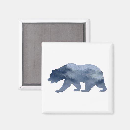 BOSBOUWBEER MAGNEET (Voorkant / Achterkant)