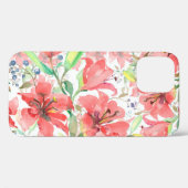 Bosbouwbloemen met vogel. Wilde lende l Case-Mate iPhone Case (Achterkant (horizontaal))