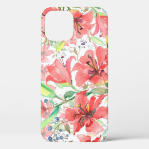 Bosbouwbloemen met vogel. Wilde lende l Case-Mate iPhone Case