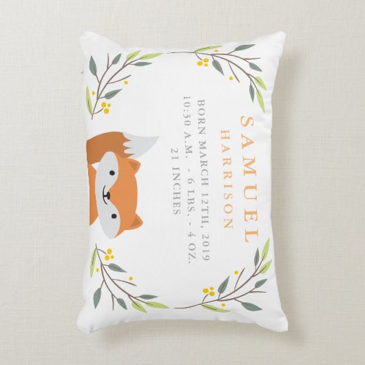 Bosbouwbossen - Fox Nursery Pillow Accent Kussen (Voorkant(Verticaal))