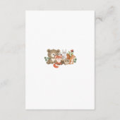 Bosbouwdieren Baby shower Display Shower Enclos Informatiekaartje (Achterkant)