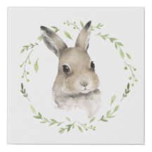 Bosbouwdieren Bunny Rabbit Waterverf